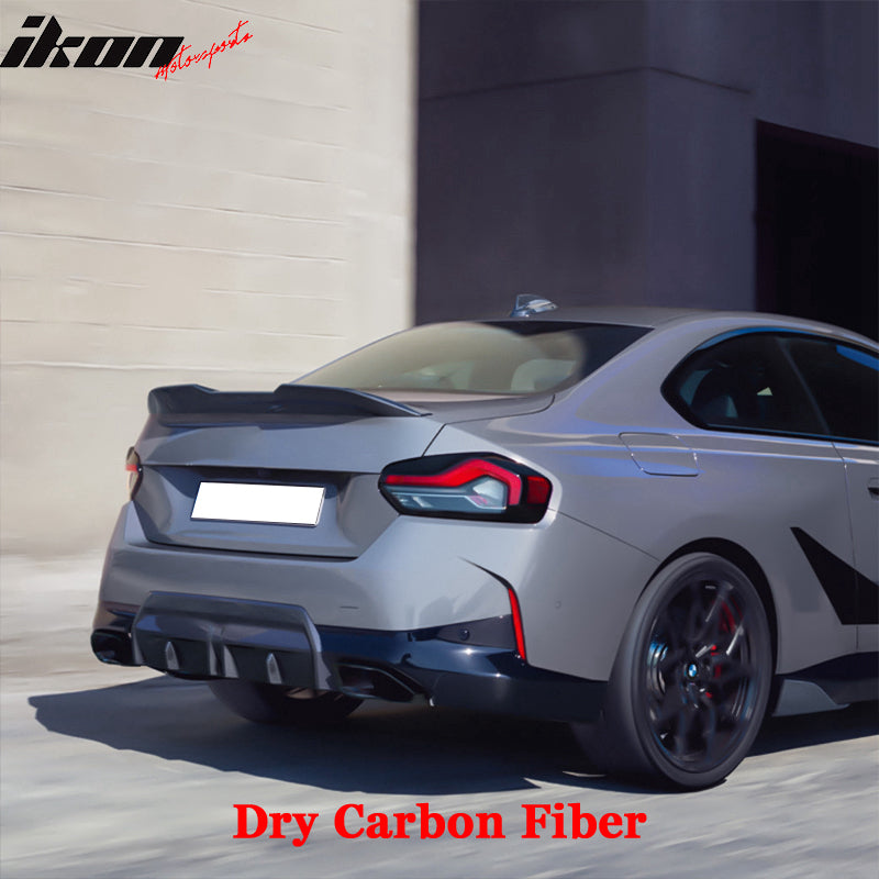 2022-2025 BMW G42 220i M Sport Performance Rear Lip Dry Carbon Fiber