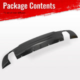2015-2023 Chrysler 300 C Style Rear Diffuser Bumper W/ Round Tip Carbon Fiber Print PP