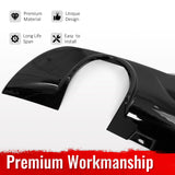2015-2023 Chrysler 300 C Style Rear Diffuser Bumper W/ Round Tip Gloss Black PP