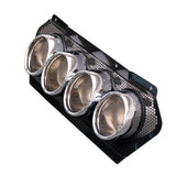 2023-2026 Chevy Corvette C8 OE Style Silver Exhaust Tips Grilles Iron