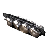 2023-2026 Chevy Corvette C8 OE Style Silver Exhaust Tips Grilles Iron