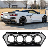 2023-2026 Chevy Corvette C8 OE Style Black Exhaust Tips Grilles Iron