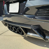2023-2026 Chevy Corvette C8 OE Style Black Exhaust Tips Grilles Iron