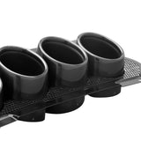 2023-2026 Chevy Corvette C8 OE Style Black Exhaust Tips Grilles Iron