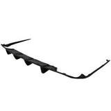 2011-2014 Dodge Charger 4 Fin Unpainted Black Rear Bumper Diffuser PU