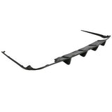 2011-2014 Dodge Charger 4 Fin Unpainted Black Rear Bumper Diffuser PU