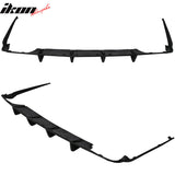 2011-2014 Dodge Charger 4 Fin Unpainted Black Rear Bumper Diffuser PU