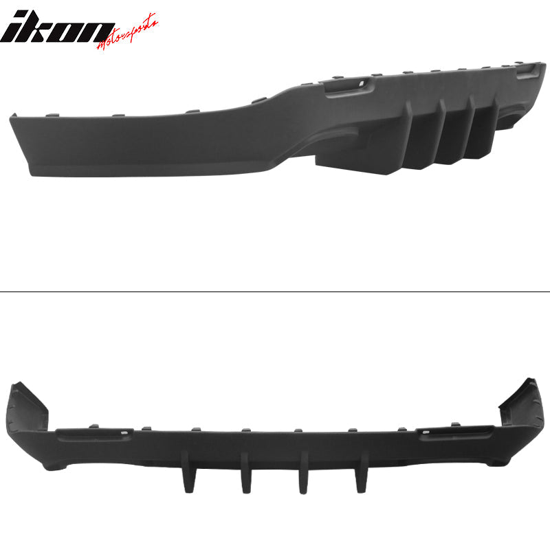 2015-2024 Dodge Challenger IKON Style Matte Black Rear Diffuser PP