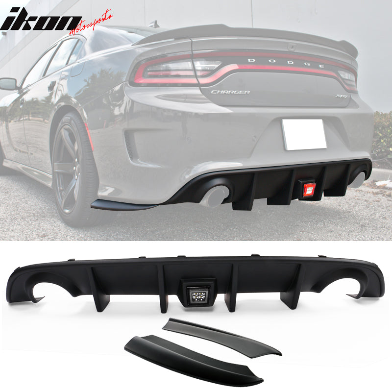 2015-2023 Charger SRT Rear Diffuser PP 3RD LED Brake Lamp