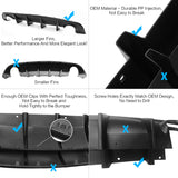 2015-2023 Dodge Charger SRT Rear Diffuser OEM Style Matte Black PP