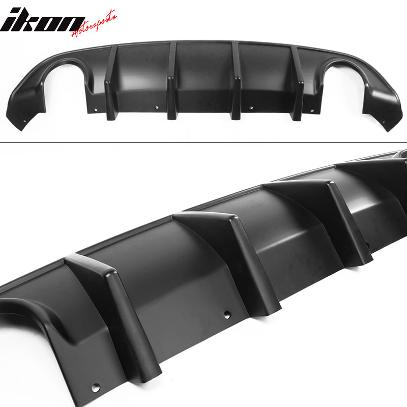 2015-2023 Dodge Charger Black Rear Bumper Conversion Diffuser Lip PP