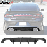 2015-2023 Dodge Charger Rear Bumper Quad Exhaust Rear Lip Diffuser PP