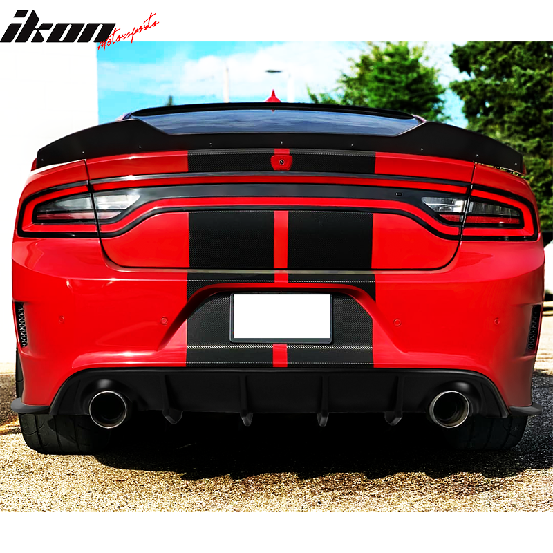 2015-2023 Dodge Charger SRT V2 Rear Diffuser with Reflective Tape PP