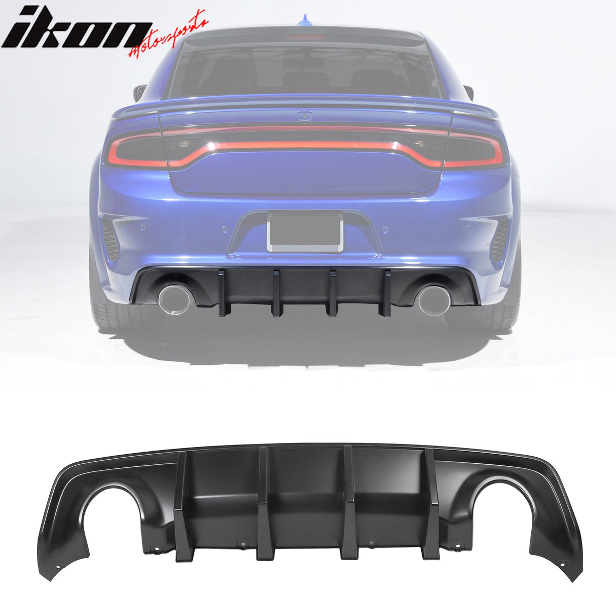 Rear Bumper Diffuser for 2020-2024 Dodge Charger Widebody IKON Style P
