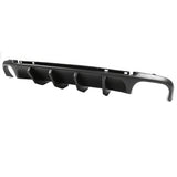 2013-2014 Ford Mustang Shelby Unpainted Black Rear Bumper Diffuser PP
