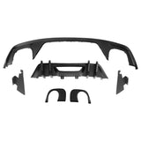 2015-2017 Ford Mustang Competition Rear Diffuser Bumper Matte Black PP