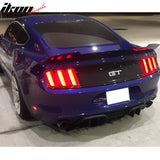 2015-2017 Ford Mustang R-Spec V2 Style Unpaint Rear Bumper Diffuser PP