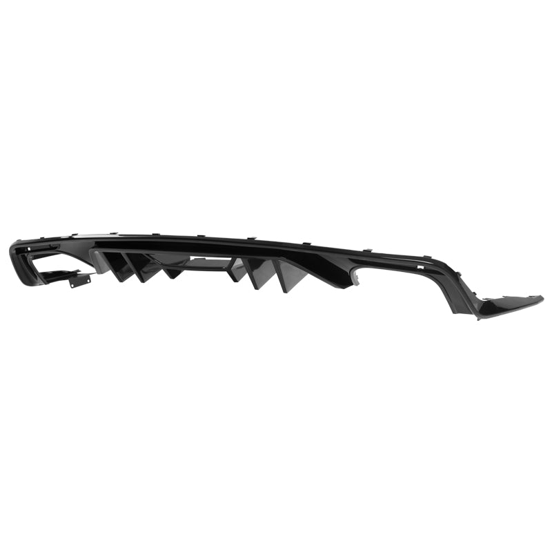 Rear Bumper Diffuser for Ford Mustang 2015-2017 Rock Style Matte Black & Gloss Black PP