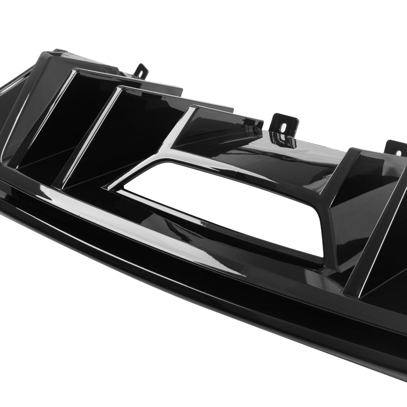 Rear Bumper Diffuser for Ford Mustang 2015-2017 Rock Style Matte Black & Gloss Black PP