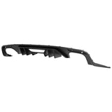 Rear Bumper Diffuser for Ford Mustang 2015-2017 Rock Style Matte Black & Gloss Black PP