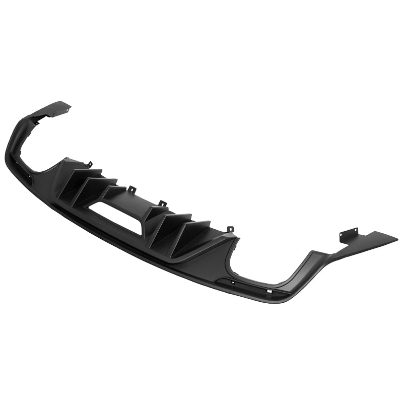 Rear Bumper Diffuser for Ford Mustang 2015-2017 Rock Style Matte Black & Gloss Black PP