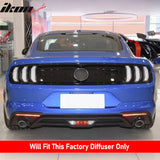 2018-2021 Ford Mustang EcoBoost Gloss Black Rear Bumper Diffuser ABS
