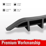 2018-2023 Ford Mustang Ecoboost & Ecoboost Premium Rear Bumper Lip Diffuser Lower Valance Exterior Auto Parts IKON Style Carbon Fiber Print PP