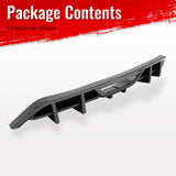 2018-2023 Ford Mustang Ecoboost & Ecoboost Premium Rear Bumper Lip Diffuser Lower Valance Exterior Auto Parts IKON Style Carbon Fiber Print PP
