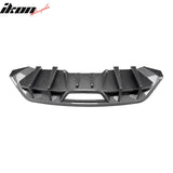 2018-2023 Ford Mustang Ecoboost & Ecoboost Premium Rear Bumper Lip Diffuser Lower Valance Exterior Auto Parts IKON Style Carbon Fiber Print PP