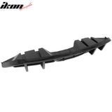 2018-2023 Ford Mustang Ecoboost & Ecoboost Premium Rear Bumper Lip Diffuser Lower Valance Exterior Auto Parts IKON Style Gloss Black PP Polypropylene