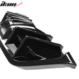 2018-2023 Ford Mustang Ecoboost & Ecoboost Premium Rear Bumper Lip Diffuser Lower Valance Exterior Auto Parts IKON Style Gloss Black PP Polypropylene