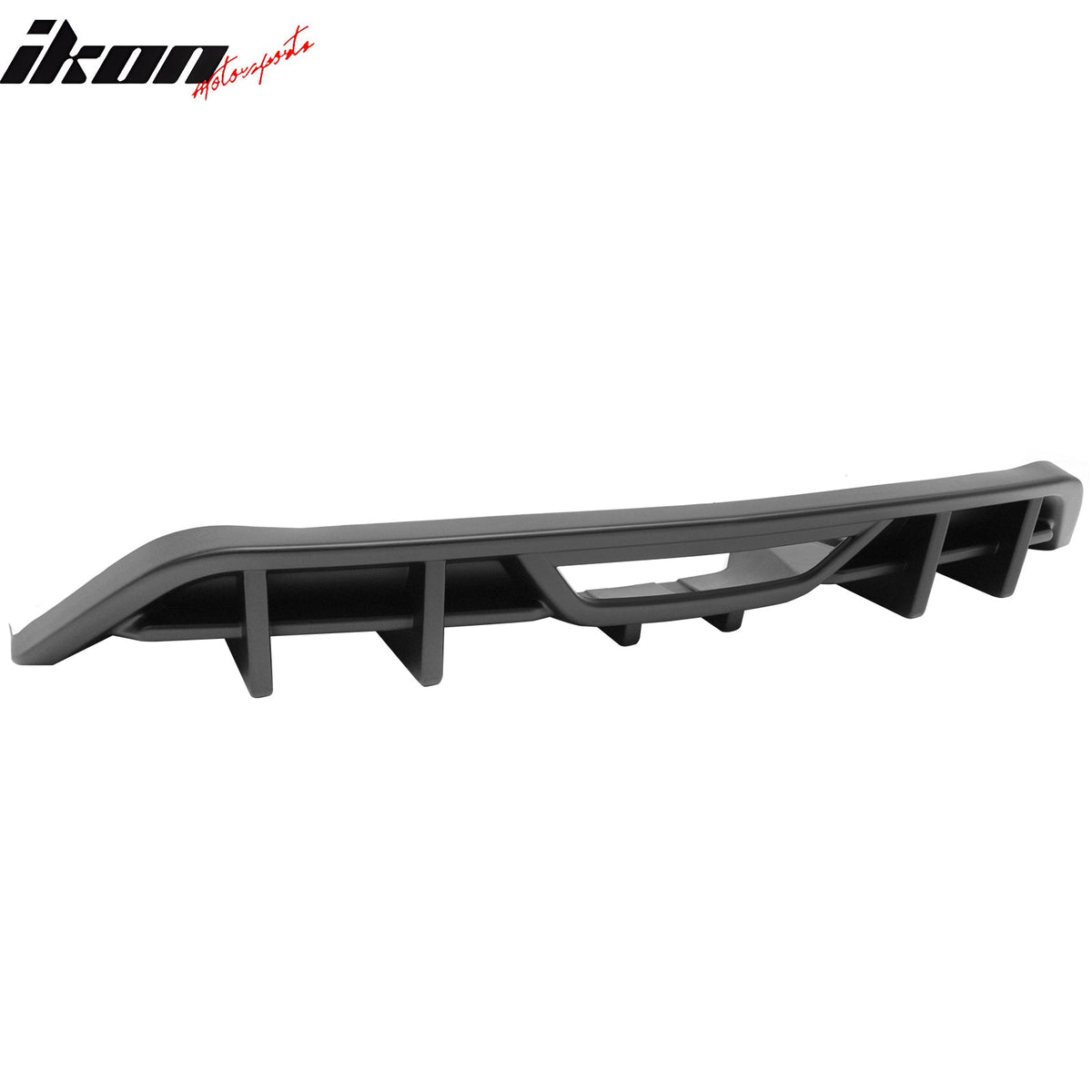2018-2023 Ford Mustang Ecoboost & Ecoboost Premium Rear Bumper Lip Diffuser Lower Valance Exterior Auto Parts IKON Style Matte Black PP Polypropylene