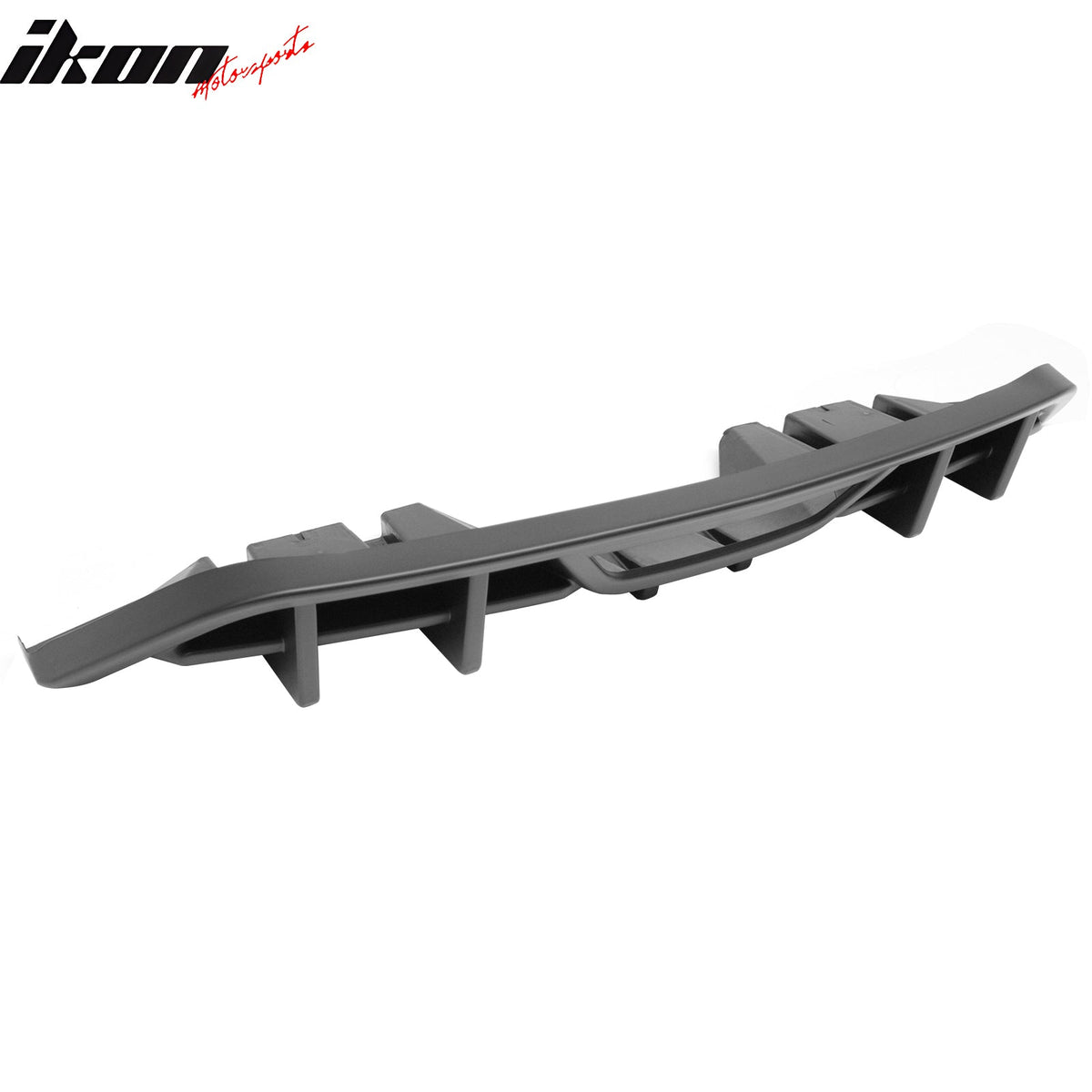 2018-2023 Ford Mustang Ecoboost & Ecoboost Premium Rear Bumper Lip Diffuser Lower Valance Exterior Auto Parts IKON Style Matte Black PP Polypropylene