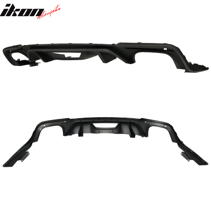 2018-2024 Ford Mustang S550 2DR GT Style Matte Black Rear Diffuser PP