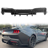 2024-2026 Ford Mustang Rock Style Matte Black Rear Diffuser Lip PP