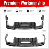 2024-2026 Ford Mustang V6 (EcoBoost)/GT/Dark Horse Rear Bumper Lip Diffuser Lower Valance Auto Parts Shelby Super Snake Style PP Carbon Fiber Print