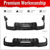 2024-2026 Ford Mustang V6 (EcoBoost)/GT/Dark Horse Rear Bumper Lip Diffuser Lower Valance Exterior Auto Parts Shelby Super Snake Style PP Gloss Black