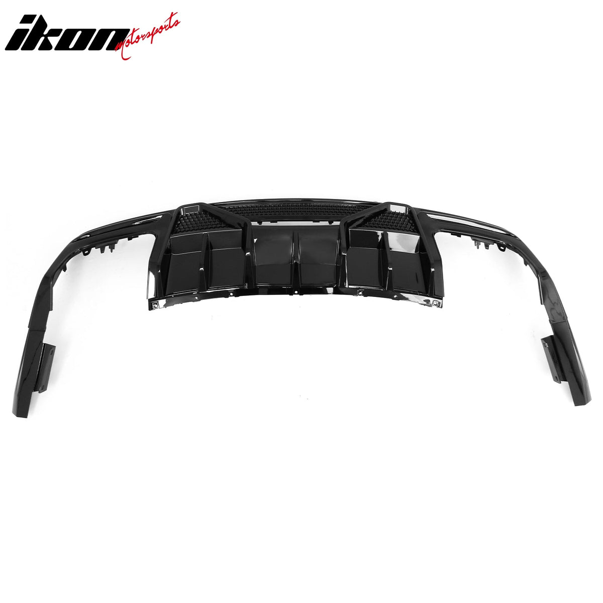 2024-2026 Ford Mustang V6 (EcoBoost)/GT/Dark Horse Rear Bumper Lip Diffuser Lower Valance Exterior Auto Parts Shelby Super Snake Style PP Gloss Black