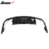 2024-2026 Ford Mustang V6 (EcoBoost)/GT/Dark Horse Rear Bumper Lip Diffuser Lower Valance Exterior Auto Parts Shelby Super Snake Style PP Gloss Black