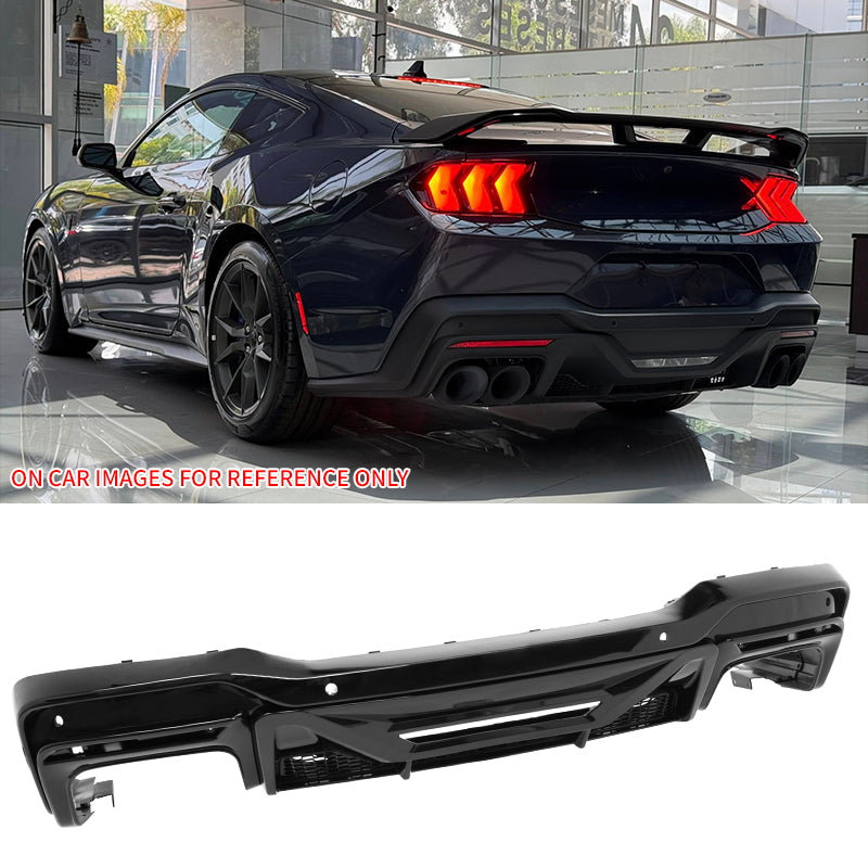 2024-2026 Ford Mustang Dark Horse OE Gloss Black Rear Bumper Diffuser