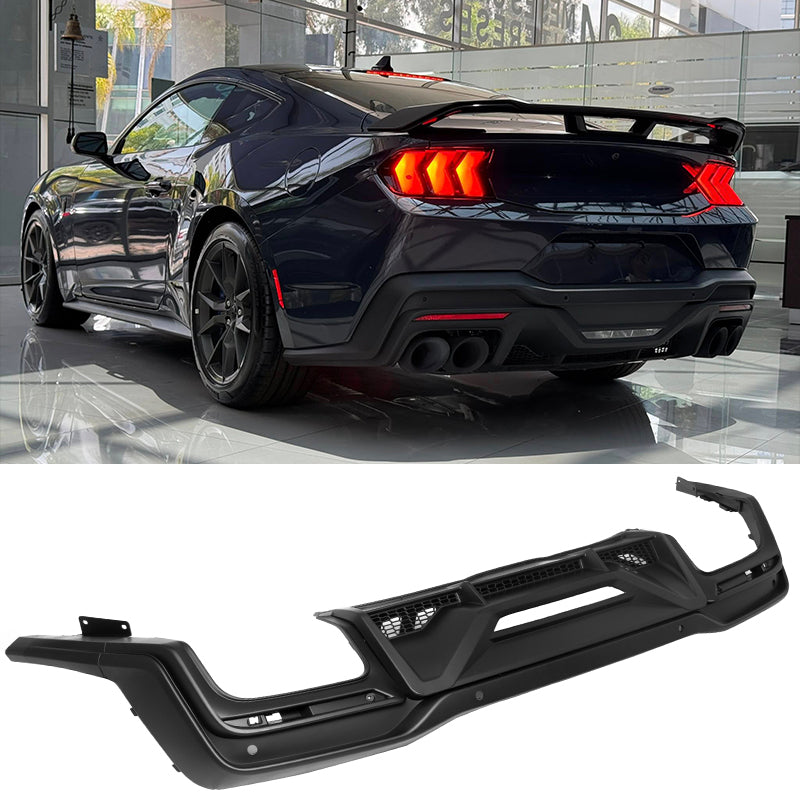 2024-2026 Ford Mustang Dark Horse OE Matte Black Rear Bumper Diffuser