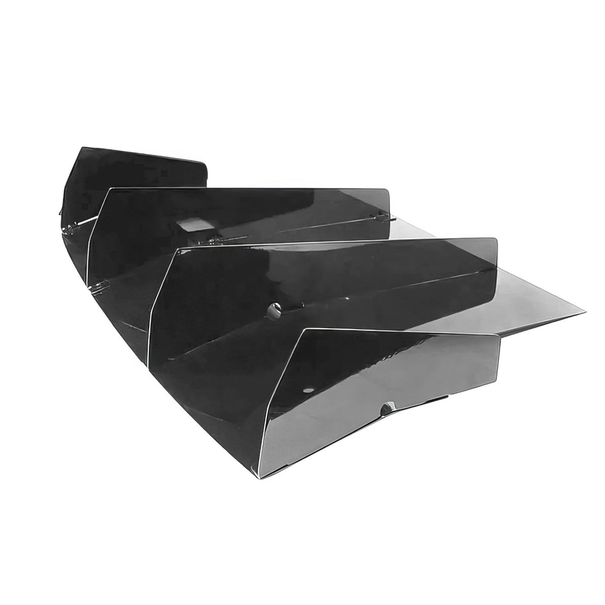 Rear Bumper Diffuser Lip for Honda Civic 2016-2020 Black Textured Aluminum