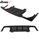 2016-2020 Honda Civic Sedan Unpainted Black Rear Bumper Diffuser PP