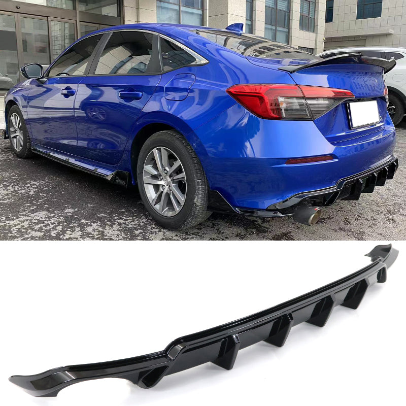 2022-2024 Honda Civic FE-C Style Rear Bumper Lip Diffuser Gloss Black