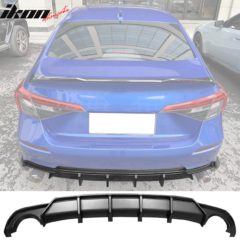 2022-2024 Civic FE-C Style Matte Black Bodykit (Front Rear Trunk Side)