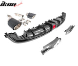 2022-2024 Civic EX/Touring/Si Sedan Gloss Rear Diffuser W/LED+Dual Tip