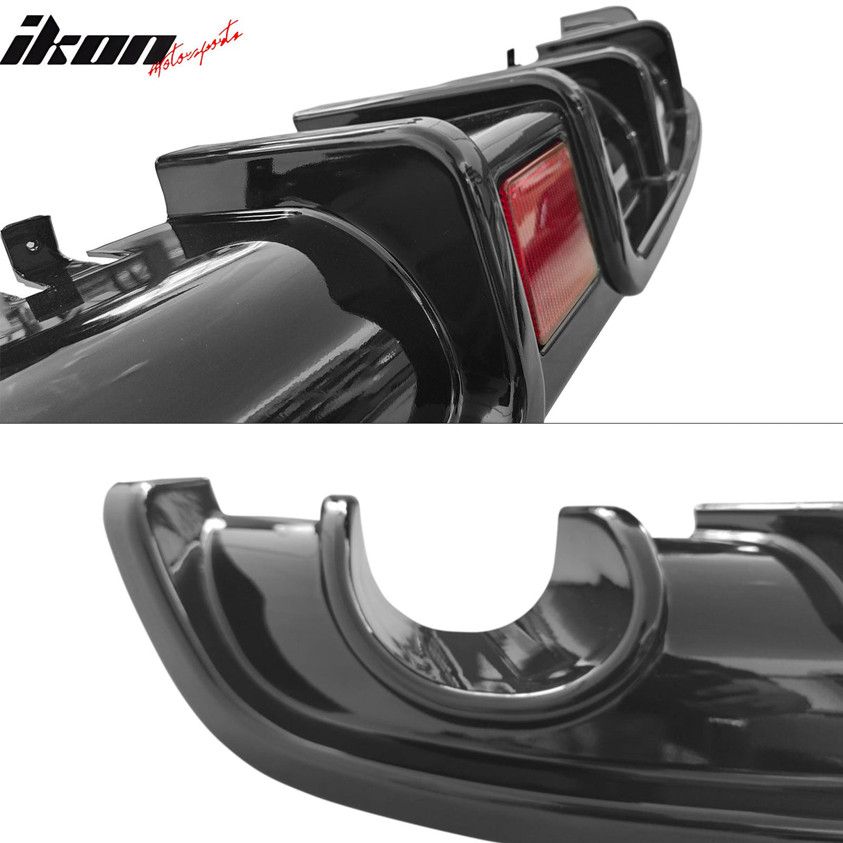 2022-2024 Civic EX/Touring/Si Sedan Gloss Rear Diffuser W/LED+Dual Tip