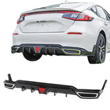 2022-2024 Honda Civic Rear Diffuser Lip W/ Corner Spats PP