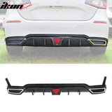 2022-2024 Honda Civic Rear Diffuser Lip W/ Corner Spats PP
