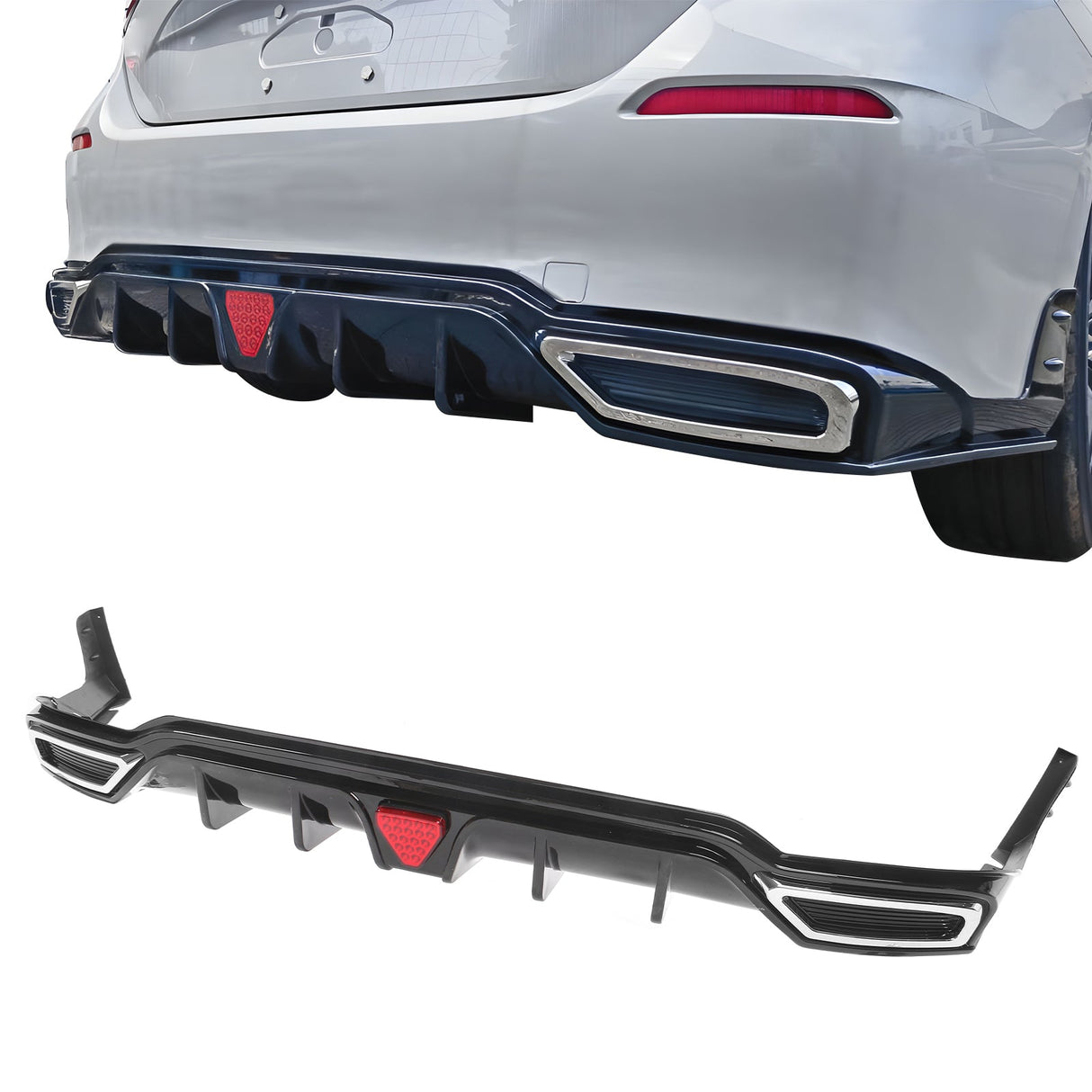 2022-2024 Honda Civic Rear Diffuser Lip W/ Corner Spats PP